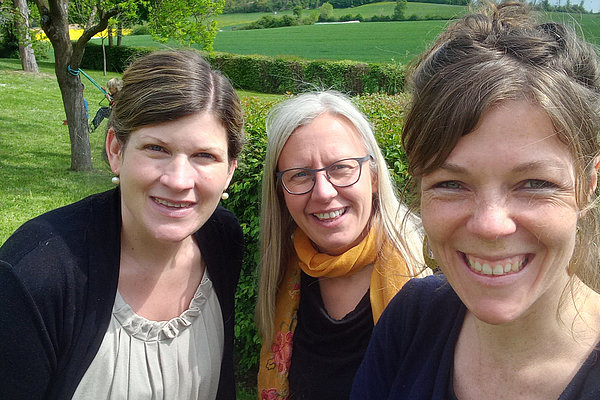 Die drei Initiatorinnen des Treffens: Friederike Dillenseger-Wekesa, Nicola Maier und Eva Tempelmann (von links)