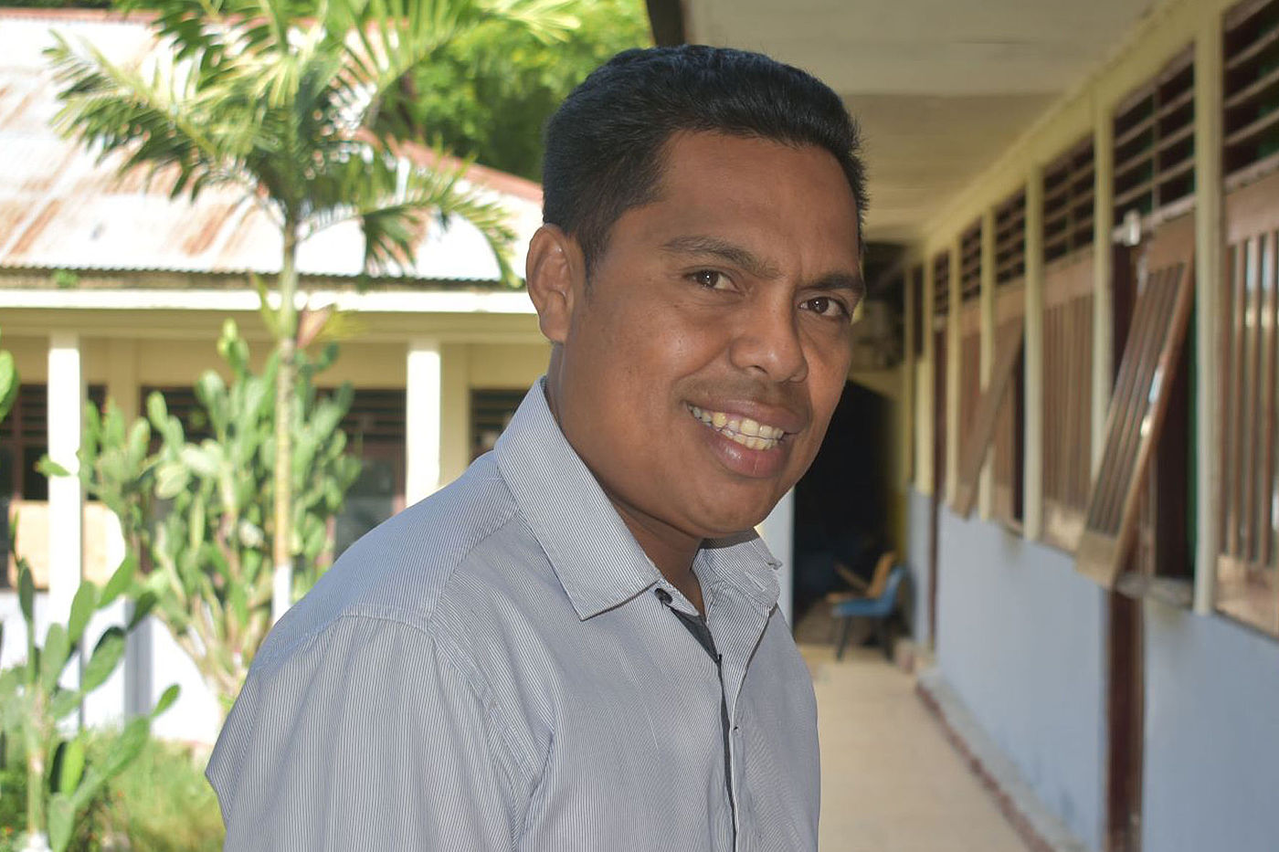 Candido Belo da Luz ist  stellvertretender Schulleiter der Eskola Sacrojes in Dili.