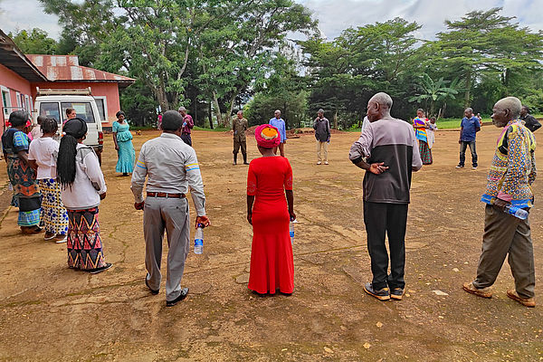 Workshop mit lokalen Friedensaktivist*innen in Mulamba