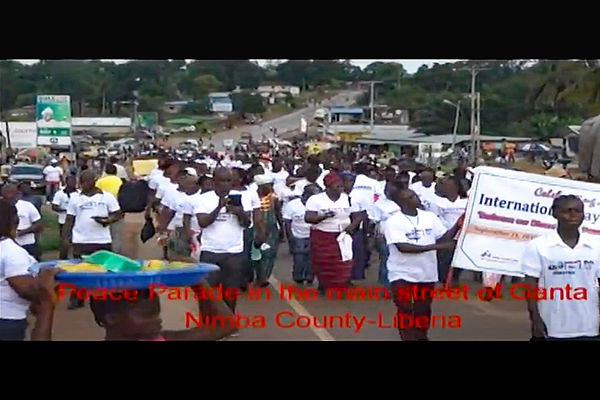 2017 - Demonstration zum Weltfriedenstag in Liberia