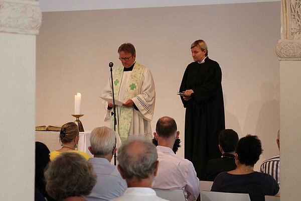 Der ökumenische Gottesdienst wurde geleitet von Pfarrerin Dr. Dagmar Pruin, Präsidentin Brot für die Welt und Prälat Dr. Karl Jüsten, katholischer Geschäftsführer der GKKE.